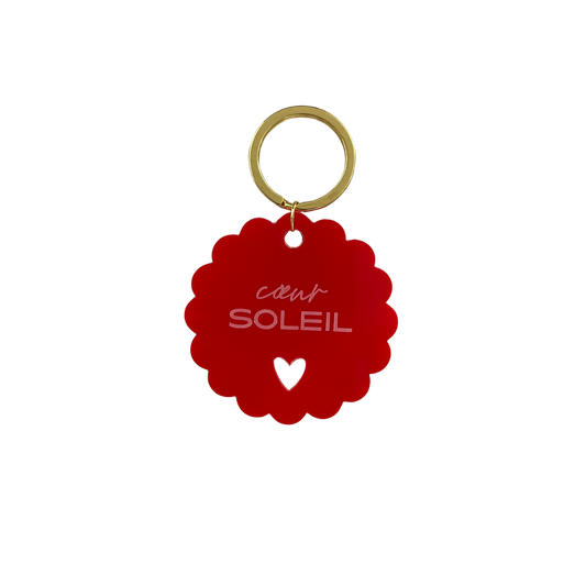 Porte-clés — Coeur soleil