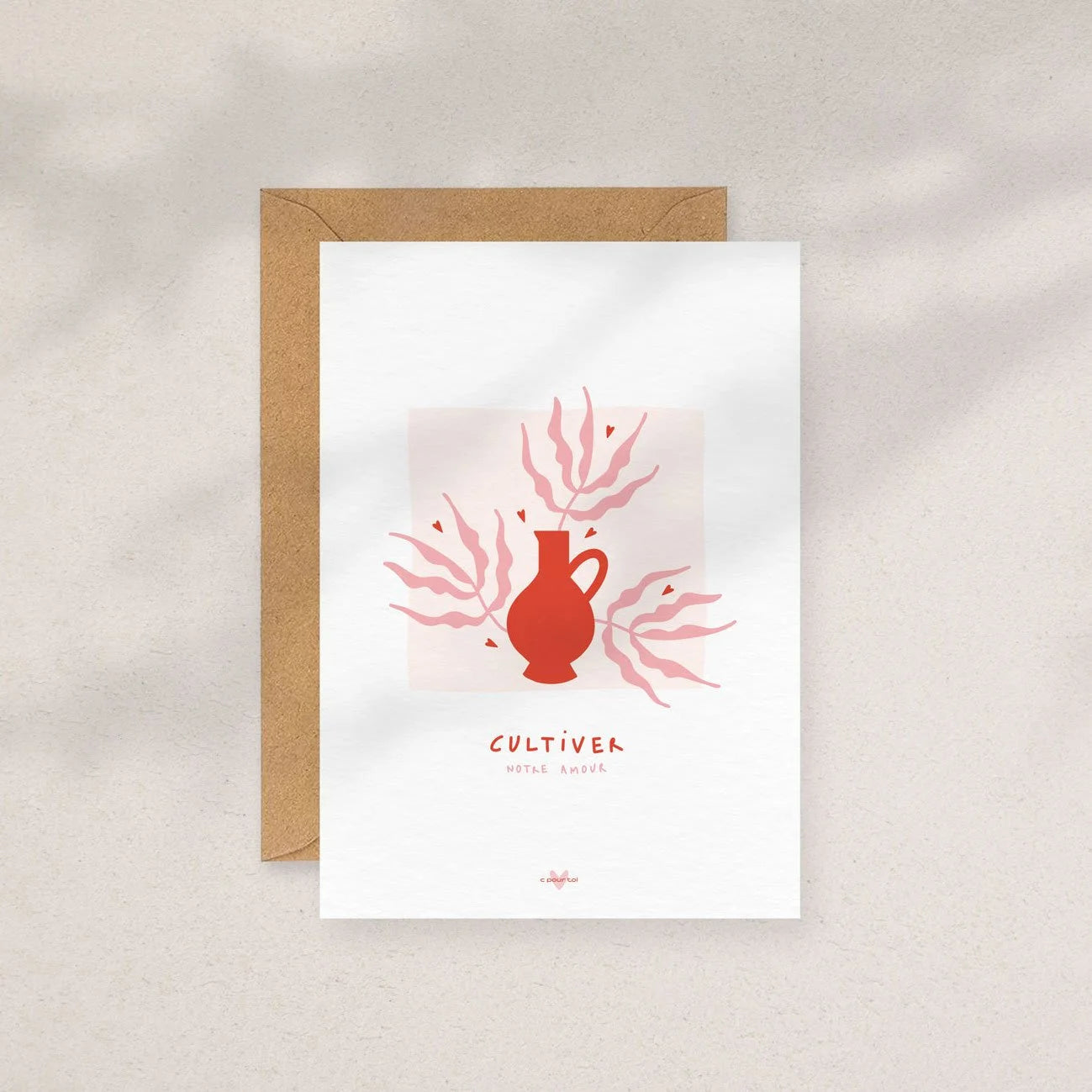 Cultiver notre amour — Carte de vœux à message