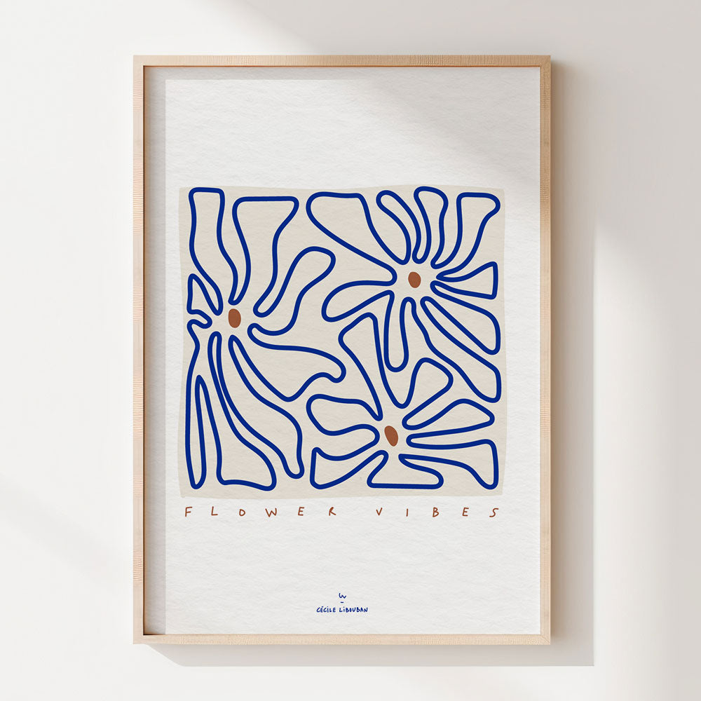 Affiche A4 — Flower vibes