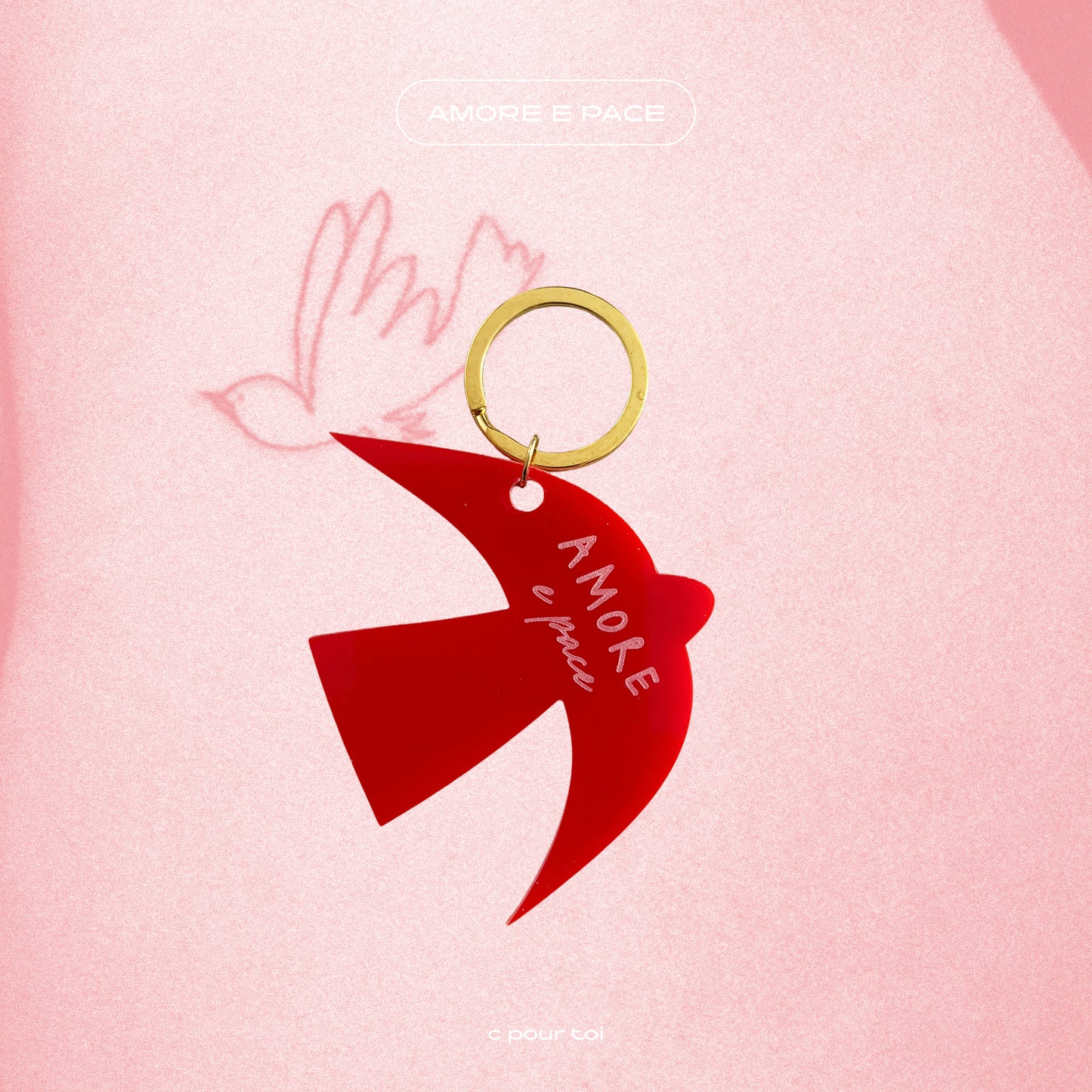 Porte-clés — Amore e pace