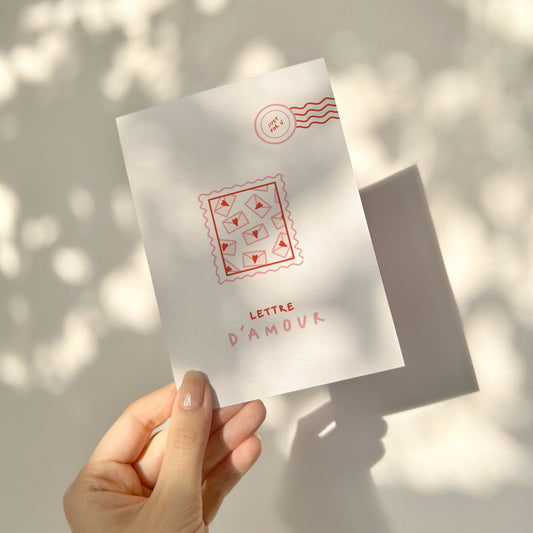 Love letters — Carte de vœux à message