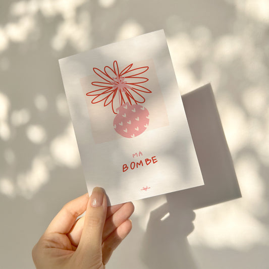 Ma bombe — Carte de vœux à message