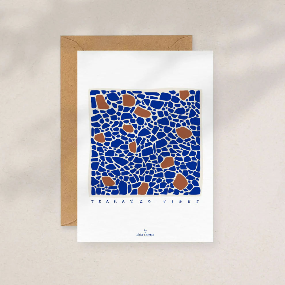 Terrazzo vibes — Carte illustrée