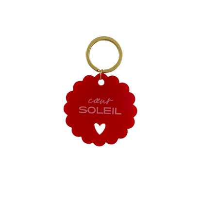 Porte-clés — Coeur soleil