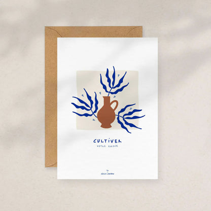 Cultiver notre amour — Carte de vœux à message