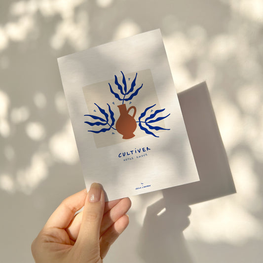 Cultiver notre amour — Carte de vœux à message