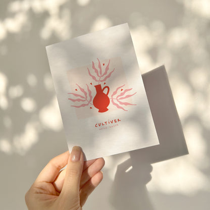 Cultiver notre amour — Carte de vœux à message