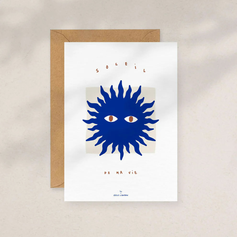 Soleil de ma vie — Carte à message