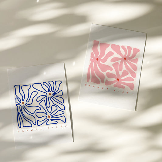 Flower vibes — Carte illustrée