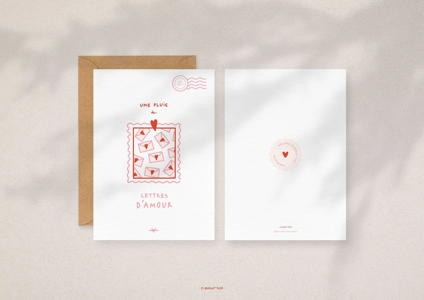 Love letters — Carte de vœux à message