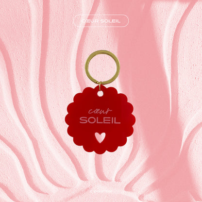 Porte-clés — Coeur soleil