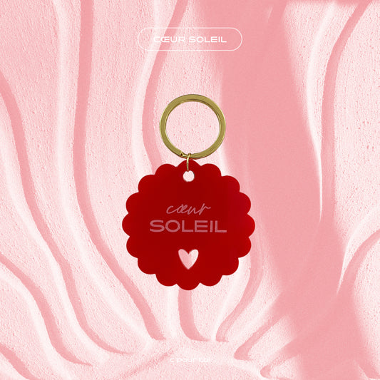 Porte-clés — Coeur soleil