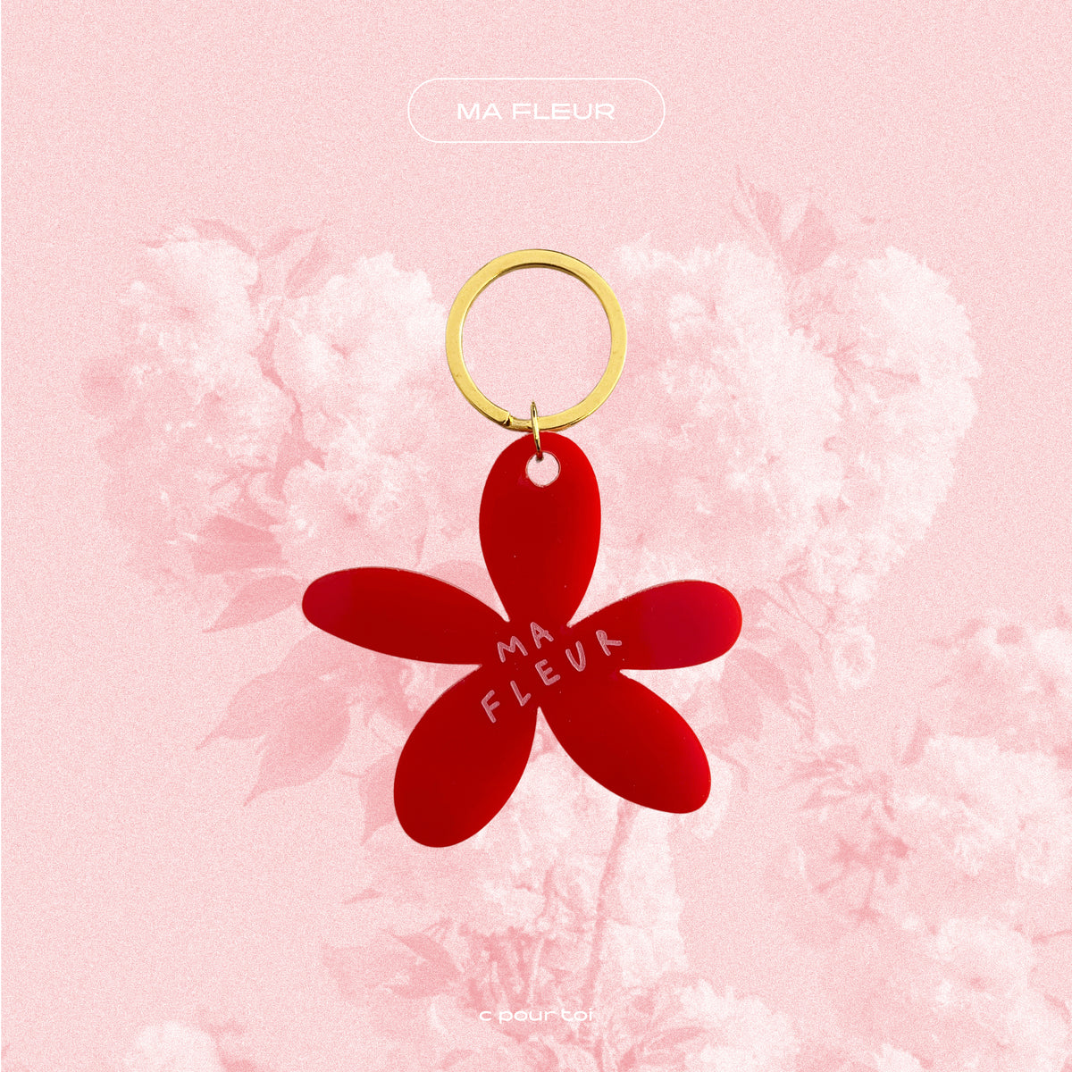 Porte-clés — Ma fleur