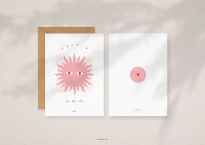 Soleil de ma vie — Carte à message