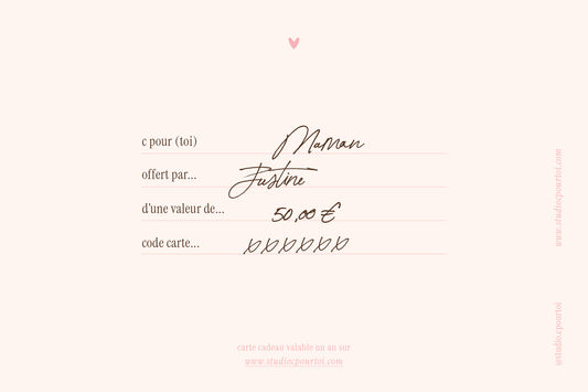 E-carte cadeau — c pour toi