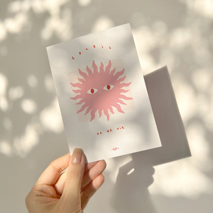 Soleil de ma vie — Carte à message