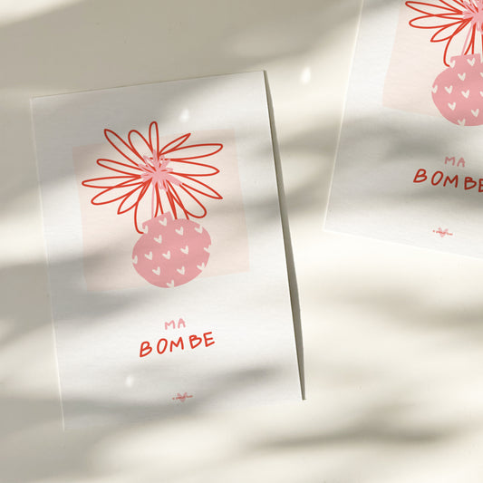 Ma bombe — Carte de vœux à message