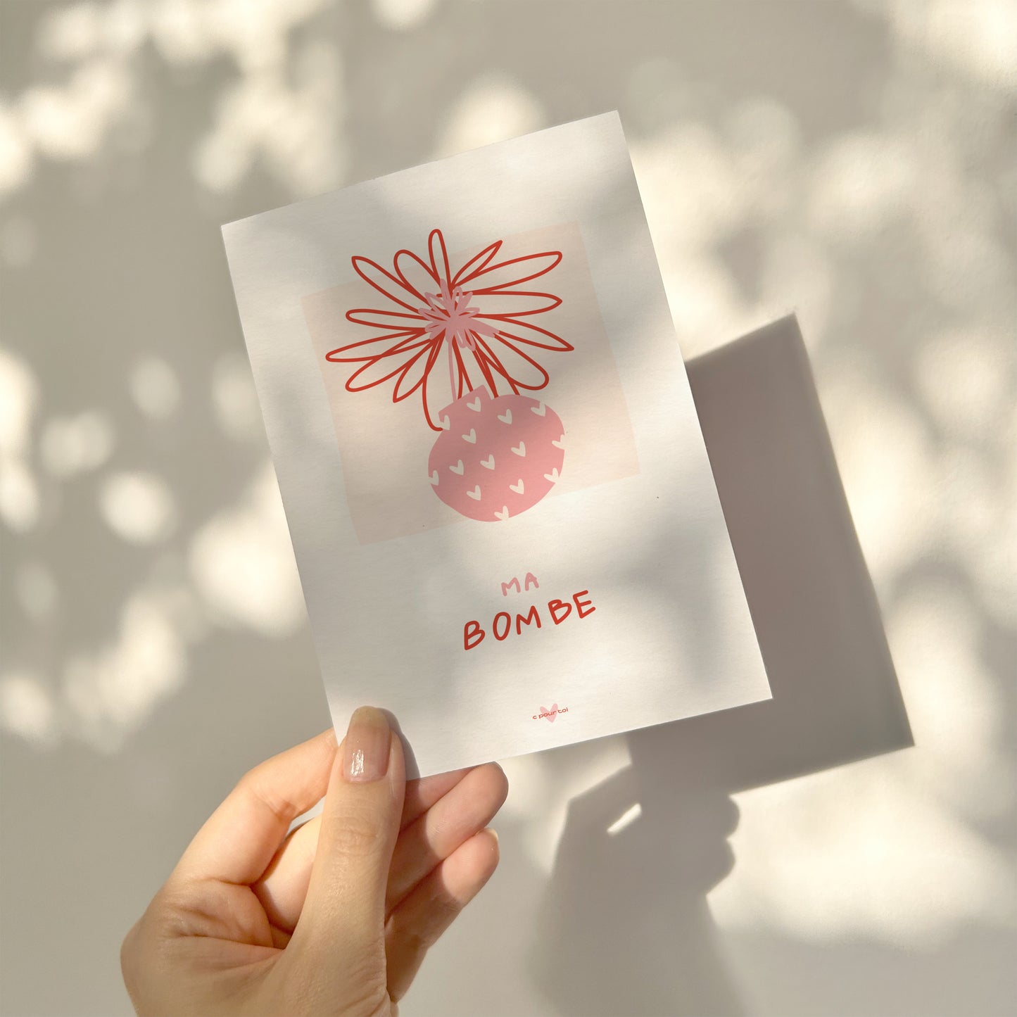 Ma bombe — Carte de vœux à message