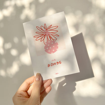 Ma bombe — Carte de vœux à message